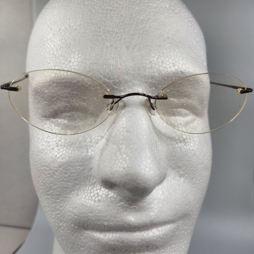 Marchon Airlock 2 Eyeglasses Frames & Case  760/4 56 49-20-135 Brown Bronze